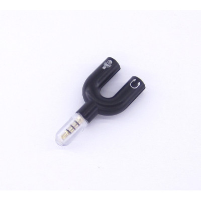 Перехідник mini jack 3.5mm на 2 гнізда під mini jack 3.5mm (навушники - мікрофон) (KY-148)