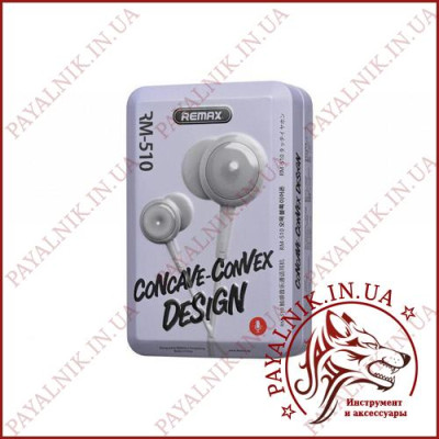 Навушники Remax RM-510 Earphone Grey
