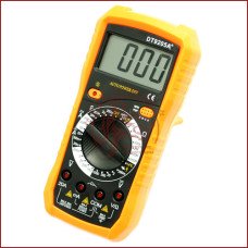 Мультиметр універсальний Digital DT-9205A+, автовідключення, захисний корпус, вимірювач ємності