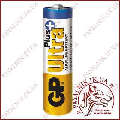 Батарейка GP Ultra Plus alkaline 1.5V LR6 AA (15AUPHM-2S2) луджена