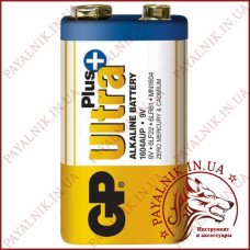 Батарейка GP Ultra Plus alkaline 9V 6LF22 Крона (1604AUP-S1)