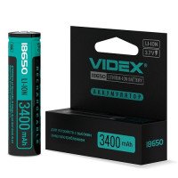 Акумулятор 18650 літієвий Videx 3400mah із захистом