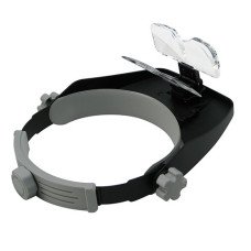 Бінокулярна лупа окуляри MG81001-RD з LED підсвічуванням