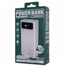 Портативна батарея Remax RPP-113 Power bank 40000mah white Портативна батарея Remax RPP-113 Power bank 40000mah white