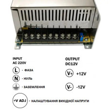 Блок живлення OEM 12v 41a 500w IP20 металевий перфорований (TR-500-12)
