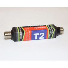 Антенний підсилювач T2 ALN-1 (25 db, 5 V) метал