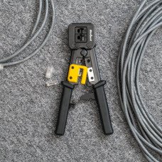 Обтискні кліщі (кримпер) REBEL для прохідних конекторів RJ11, RJ45 (RB-1007)