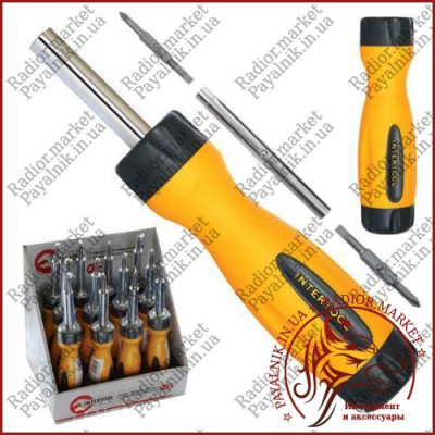 Викрутка 4в1 INTERTOOL VT-1008