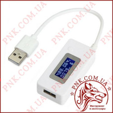 Usb tester, тестер юсб GSM SOURCES GSS-018 DC 3-15V 0.05-3.5A з лічильником 0-19999mah LCD