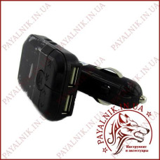 ФМ Модулятор Bluetooth BT5 2 USB, Micro SD, пульт, кабель AUX