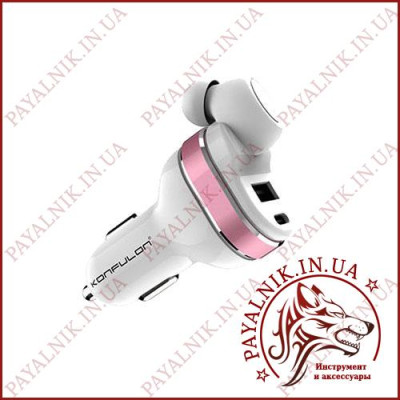 Гарнітура Bluetooth Konfulon BT-05 + Car Charger white