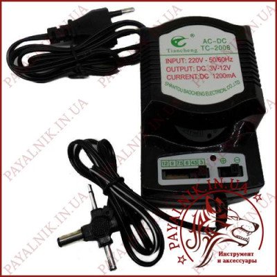 Блок живлення універсальний 3-12 1200mah TC-2008