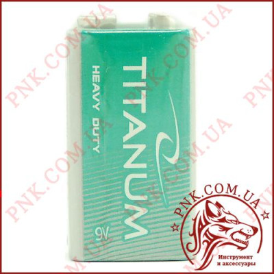 Батарійка Titanium 9V 6F22 крона сольова