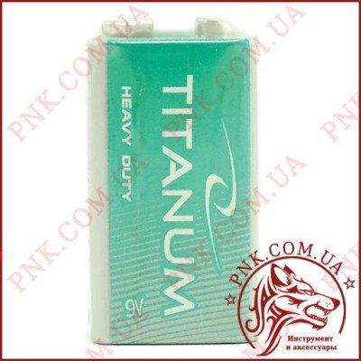 Батарійка Titanium 9V 6F22 крона сольова