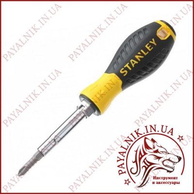 Викрутка STANLEY з набором насадок (6шт.) (0-68-012)