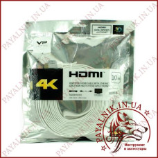 Кабель відео 4K Veron HDMI Cable плоский (10m)