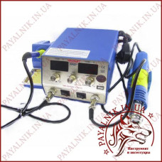 Паяльна станція з феном та паяльником VERON 1200D+ (YAXUN 886D+)