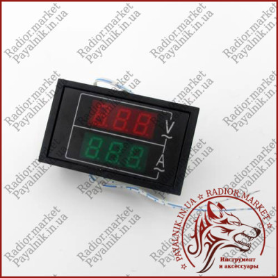 Вольтметр + амперметр AC SK85-2SL 80-300V~ 100A у корпусі
