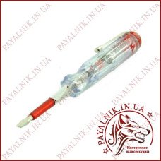 Викрутка індикатор напруги, пробник 100-250V активна, з дзвінкою ланцюга (довжина 15см.) Викрутка індикатор напруги, пробник 100-250V активна, з дзвінкою ланцюга (довжина 15см.)