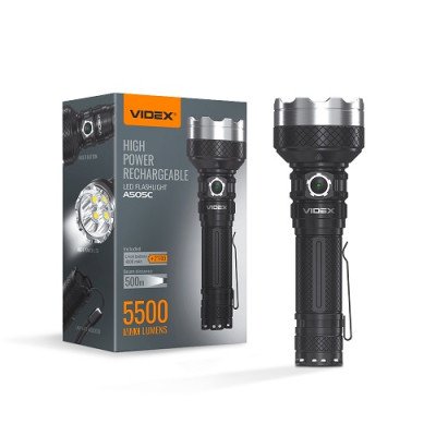 Ліхтарик ручний Videx VLF-A505C 5500Lm 5000K