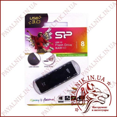 Пам'ять USB 3.0 Silicon Power BlazeB20 8Gb Black