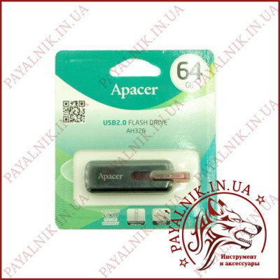 USB Flash 64Gb Apacer AH326 Black