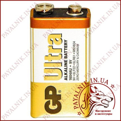 Батарейка 9v Gp Ultra alkaline (крона)