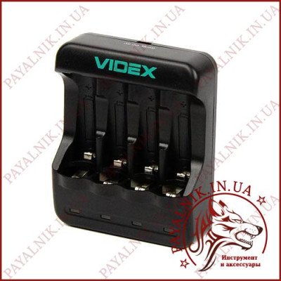 Інтелектуальний зарядний пристрій Videx N400 для акумуляторів Ni-Mh/CdAA/AAA