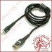 USB кабель Aspor-A178 micro LED Nylon 2.4A/ 1м-чорний