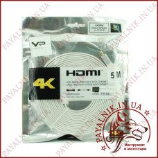 Кабель відео 4K Veron HDMI Cable плоский (5m)