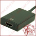 Конвертер перетворювач VGA HDMI штекер VGA + штекер 3,5мм (IN) - гніздо HDMI (OUT)