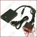 Конвертер перетворювач VGA HDMI штекер VGA + штекер 3,5мм (IN) - гніздо HDMI (OUT)