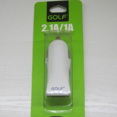 Автомобільне зарядне GOLF 2 USB 2.1A (GF-C2)