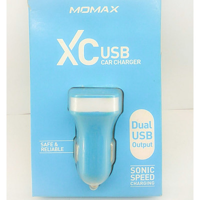 Автомобільне зарядне Momax 2 USB XC-2