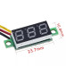 Вольтметр DC 0-100V 0.28" цифровий, без корпусу, зелений (три дроти)