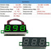 Вольтметр DC 0-100V 0.28" цифровий, без корпусу, зелений (три дроти)