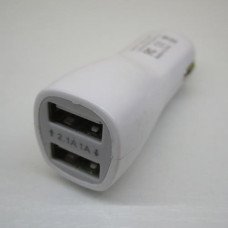Автомобільне зарядне 2 USB 2.1A (1A) короткий штекер