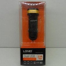 Автомобільне зарядне LDNIO 2 USB 2.1A (C21)