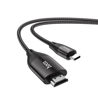 Адаптер перехідник Hoco UA16 4K Type-C to HDMI 2m темно-сірий