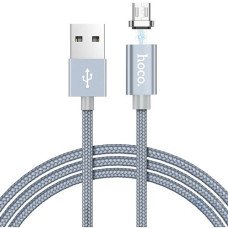 Кабель HOCO Magnetic adsorption U40A Micro USB 1m. Metal Gray
