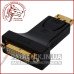 Перехідник штекер Display Port – гніздо DVI, корпус пластик.