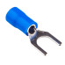 Наконечники Takel вилкові SV 2-4 ізольовані, 1,25-2,5мм, отвір 4,3мм, сині, 100шт.