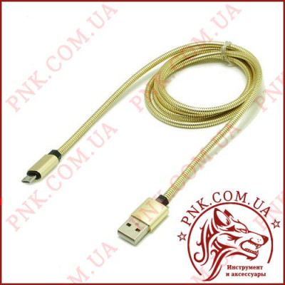 Кабель J-16 USB - Micro usb в металевому обплетенні, 1 метр