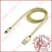 Кабель J-16 USB - Micro usb в металевому обплетенні, 1 метр
