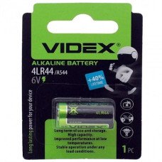 Батарейка літієва Videx 4LR44/A544 1pc BLISTER CARD (12\240)