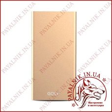 Power Bank (Зовнішній акумулятор) Golf EDGE12 12000mah Gold