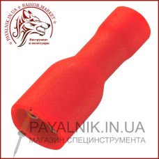 Конектор Takel плоский повністю ізольований "мама" FDFD 1.25-250 (0,5-1,5/6,3-0,8) (100шт)