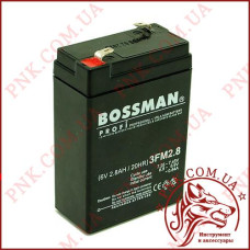 Акумулятор свинцево-кислотний Bossman Profi 6V 2.8AH (3FM2.8)
