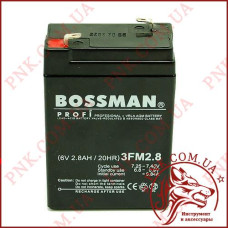 Акумулятор свинцево-кислотний Bossman Profi 6V 2.8AH (3FM2.8)