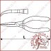Щипці качконоси TOPEX 130мм (32D723)